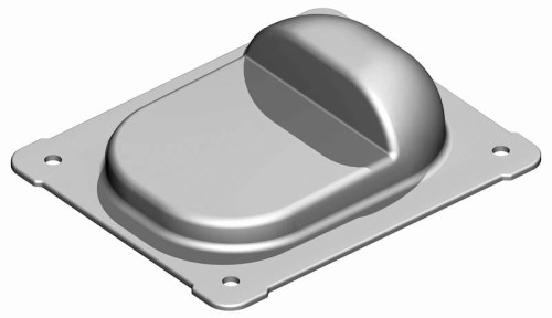 Stoper do bramy do przykręcenia 157x130/h44