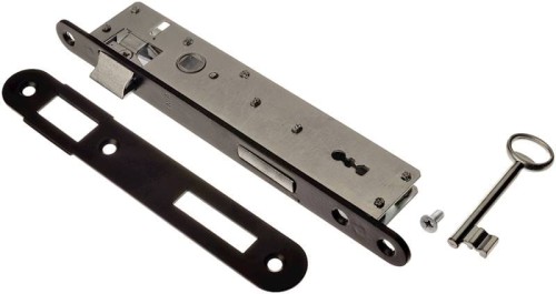 Zamek wąski zapadka do drzwi na klucz 90/22 JANIA