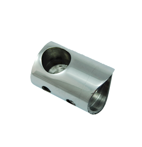 Uchwyt Końcowy Lewy Do Rury 42,4 Fi 12 Szlif INOX