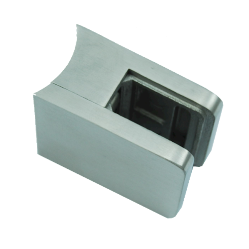 Uchwyt Półokrągły Szkła Do Rury Fi 42,4 Szlif INOX