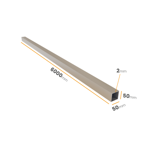 Profil aluminiowy 50x50x2,0x6000 6060 T66
