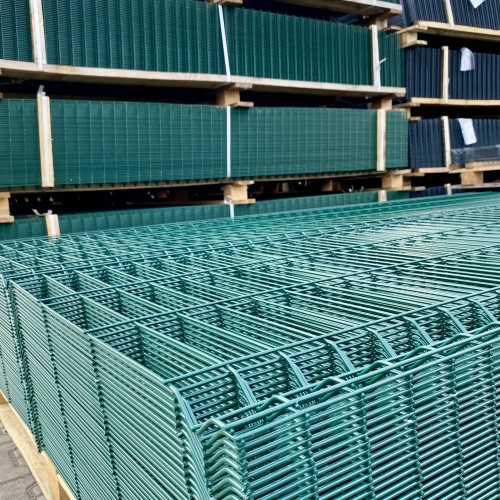 Panel ogrodzeniowy zielony Fi4 1230x2500 mm