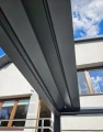 Pergola Aluminiowa 4x4m Tarasowa Ogrodowa Grafit RAL 7016 Nowoczesna